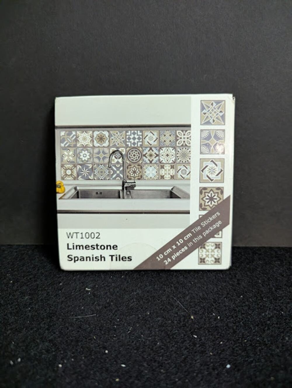 WT1002 Limestone Spanish Peel Stick Tiles Walplus 24 pcs